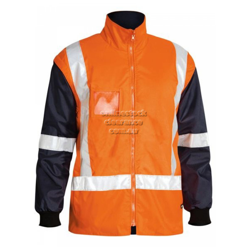 43638_5 IN 1 RAIN JACKET ORANGE/NAVY