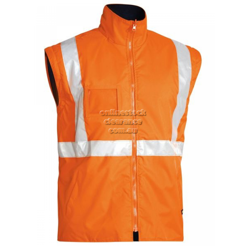 43639_5 IN 1 RAIN JACKET ORANGE/NAVY