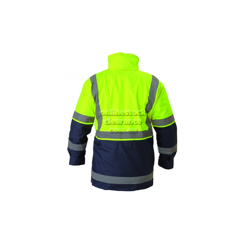 15136_5 IN 1 RAIN JACKET YELLOW/NAVY