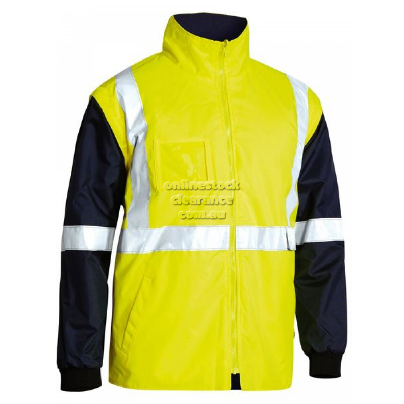 43647_5 IN 1 RAIN JACKET YELLOW/NAVY
