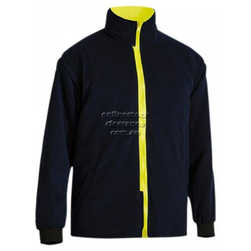 43651_5 IN 1 RAIN JACKET YELLOW/NAVY