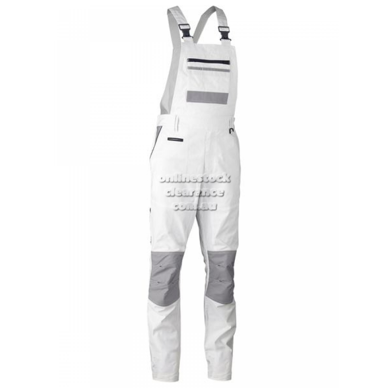 BISLEY PAINTERS WHITES PAINTERS CONTRAST BIB & BRACE OVERALL