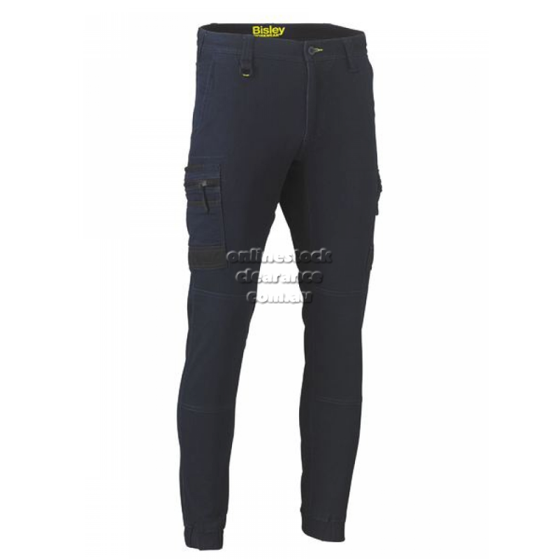 BISLEY PANTS FLEX AND MOVE™ STRETCH DENIM CARGO CUFFED PANTS