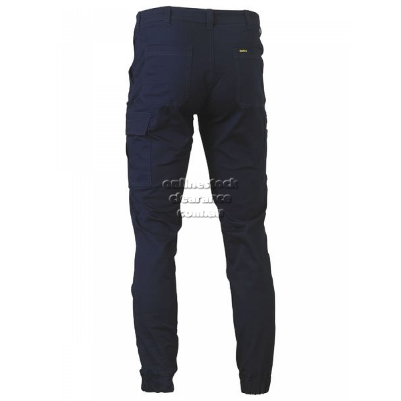 44841_STRETCH COTTON DRILL CARGO CUFFED PANTS