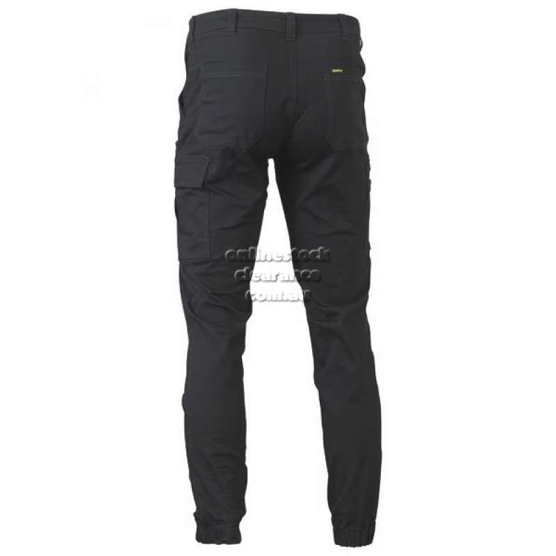 44851_STRETCH COTTON DRILL CARGO CUFFED PANTS