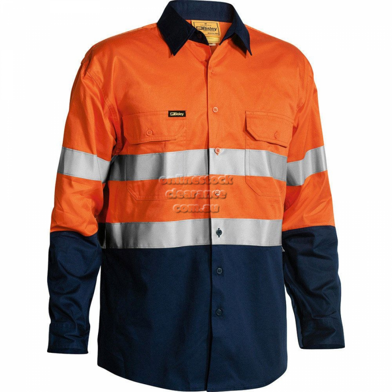 BISLEY SHIRTS 3M TAPED COOL LIGHTWEIGHT SHIRT WITH SHOULDER TAPE ORAN