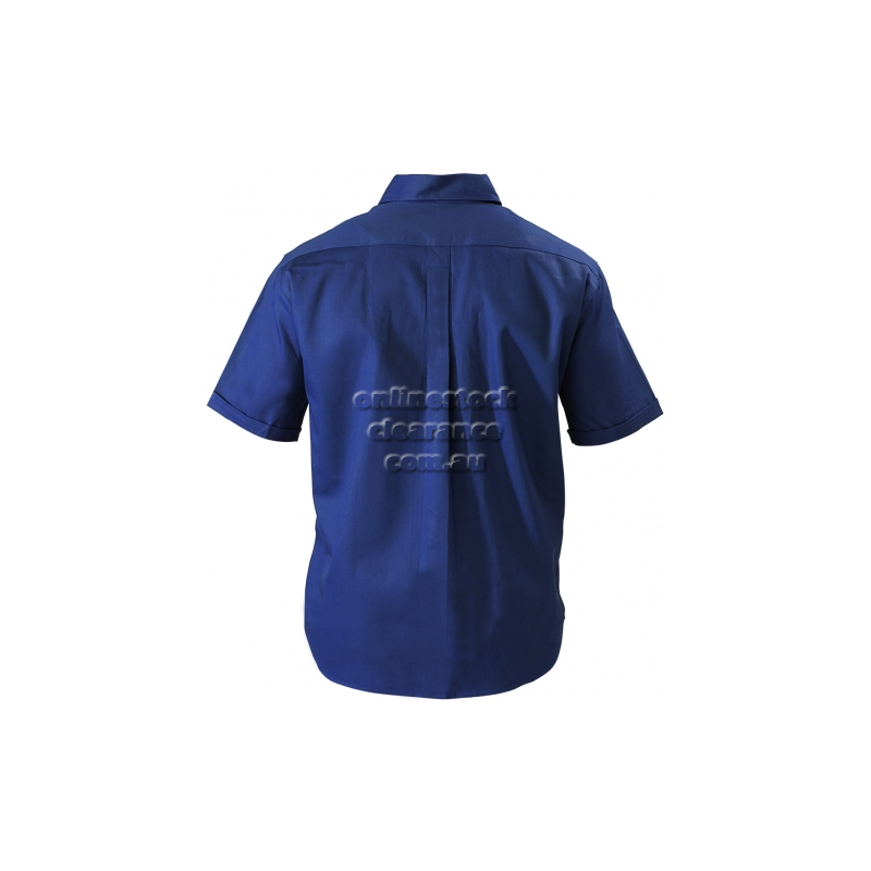 16023_CLOSED FRONT DRILL SHIRT NAVY