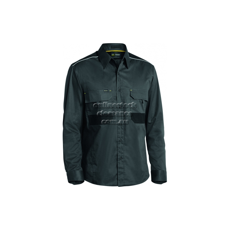 BISLEY SHIRTS FLEX AND MOVE STRETCH SHIRT CHARCOAL