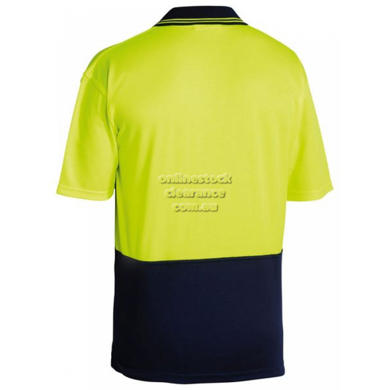 40001_HI VIS 2 TONE POLO SHIRT YELLOW
