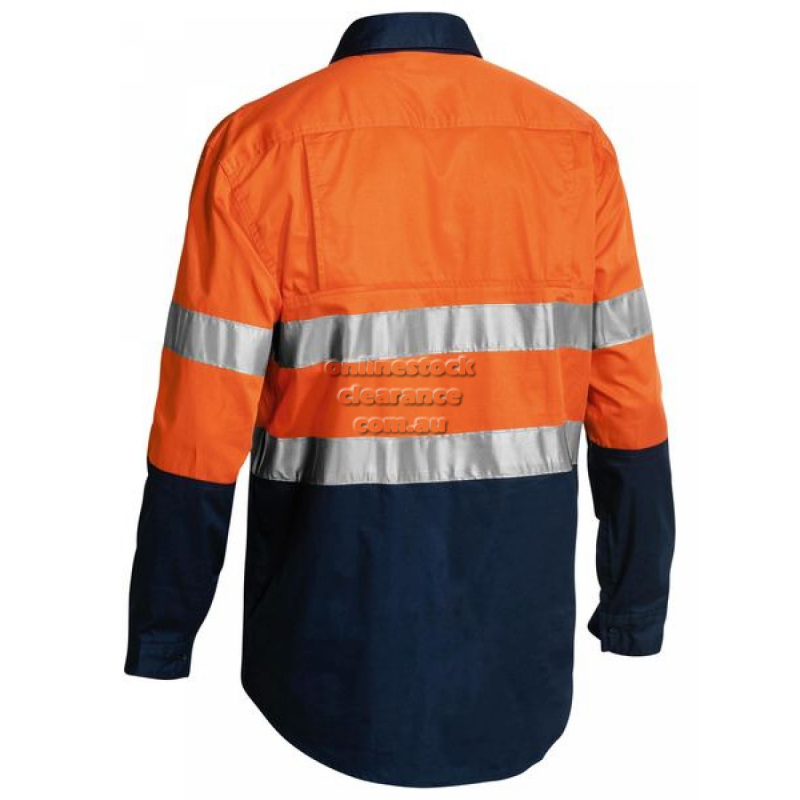 39363_HI VIS COOL CLOSED FRONT ORANGE/NAVY
