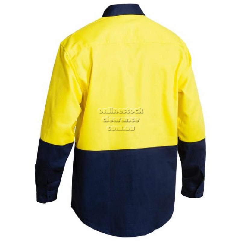 39999_HI VIS DRILL SHIRT 2 TONE YELLOW