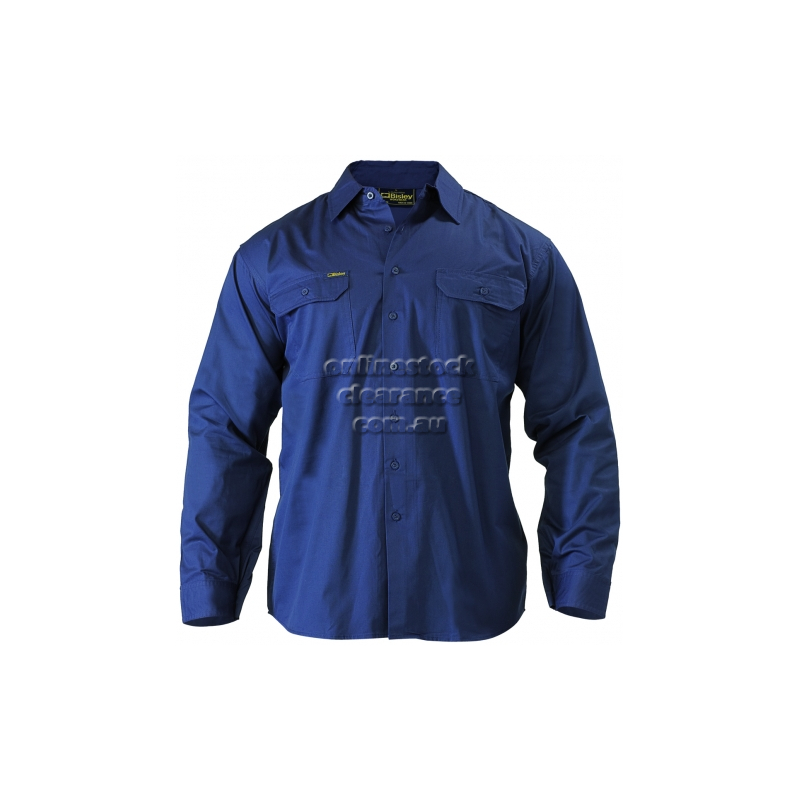 BISLEY SHIRTS LONG SLEEVE SHIRT NAVY