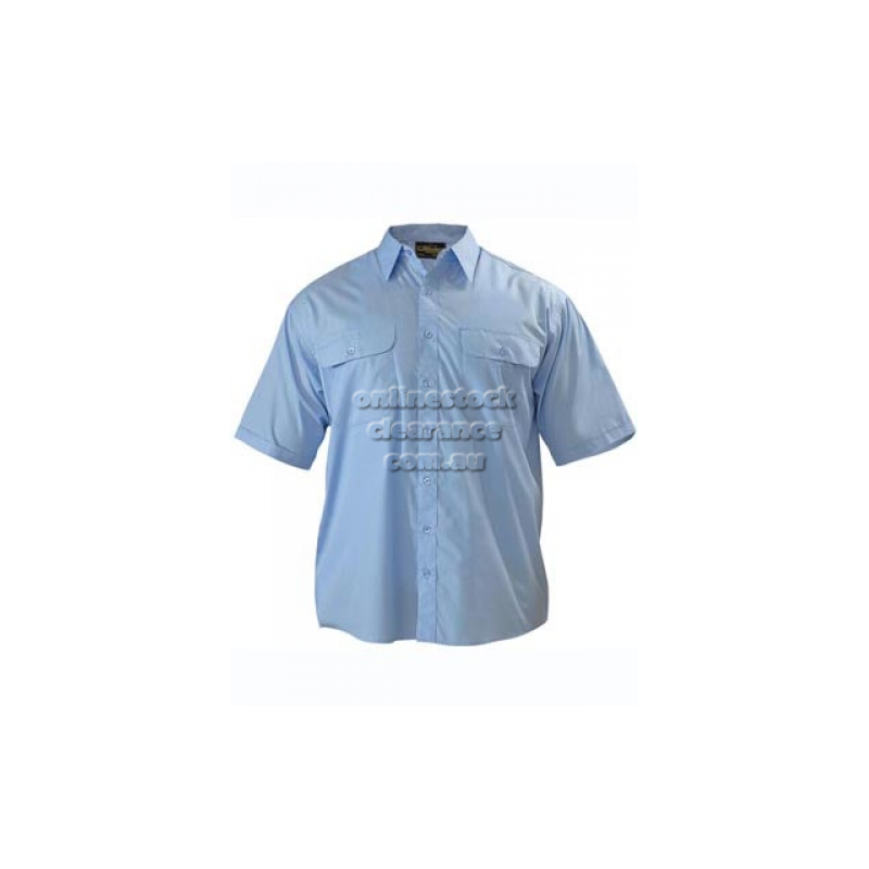 BISLEY SHIRTS MENS PERMANENT PRESS SHIRT SKY