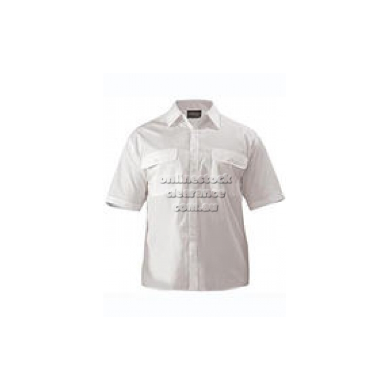 BISLEY SHIRTS MENS PERMANENT PRESS SHIRT WHITE