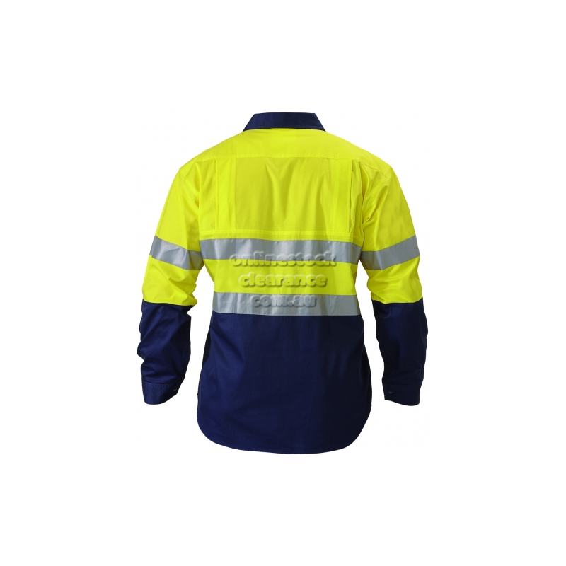 15146_TWO TONE HI VIS COOL SHIRT YELLOW