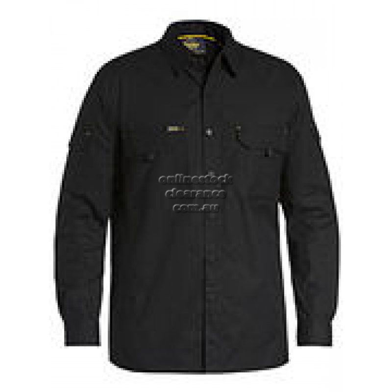 BISLEY SHIRTS X AIRFLOW RIPSTOP BLACK