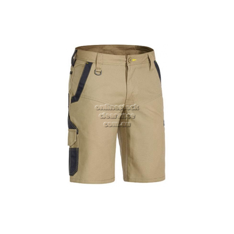 BISLEY SHORTS FLEX AND MOVE STRETCH SHORT KHAKI